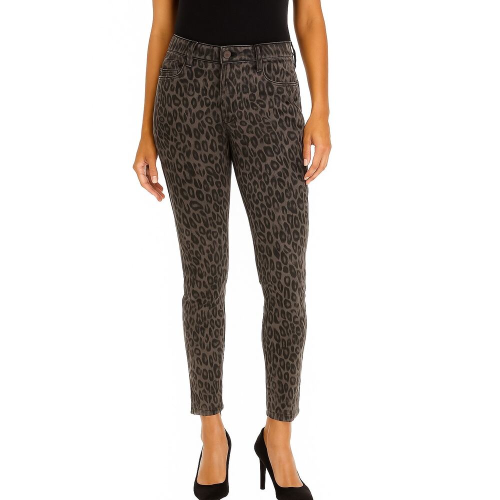 Wit & Wisdom Jeans Ab Solution Leopard Print High Rise Pants Size 0 - Picture 13 of 13